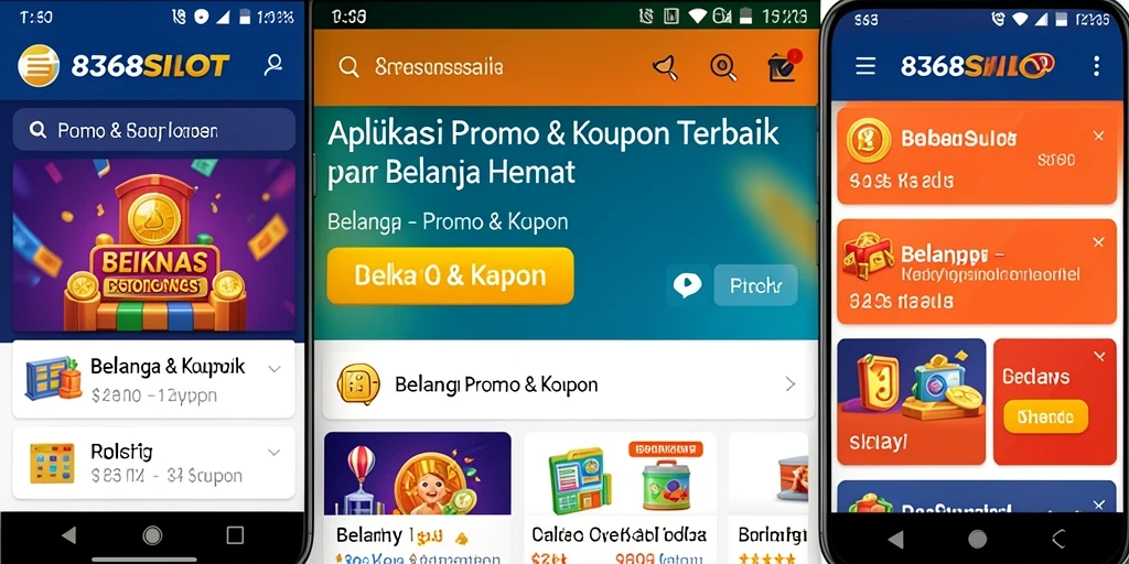 Antarmuka aplikasi 8368SLOT yang simpel dan fungsional.