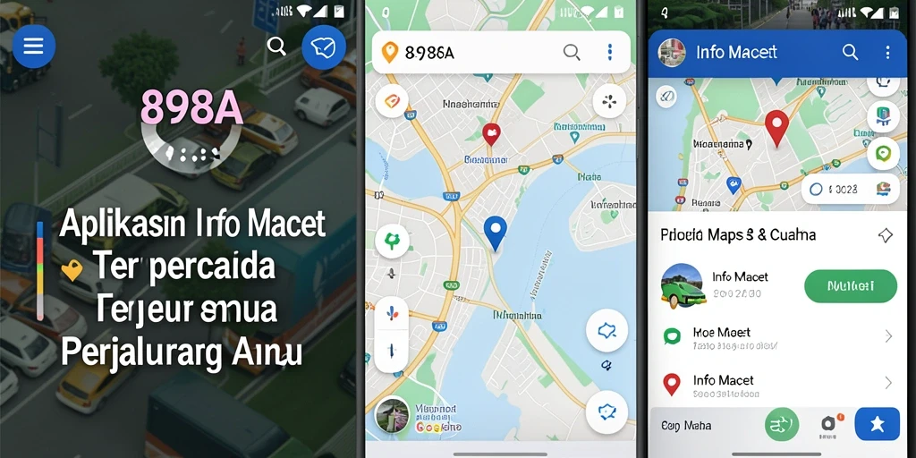 Tampilan antarmuka aplikasi 898A yang informatif tentang Info Macet.