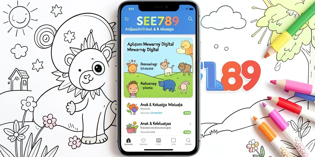 Antarmuka mewarnai digital yang interaktif dan menarik.